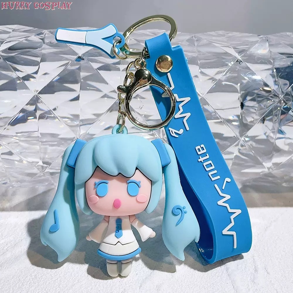 Hatsune Miku,Keychain,Hatsune Miku four colors and four expressions keychain - Pendant